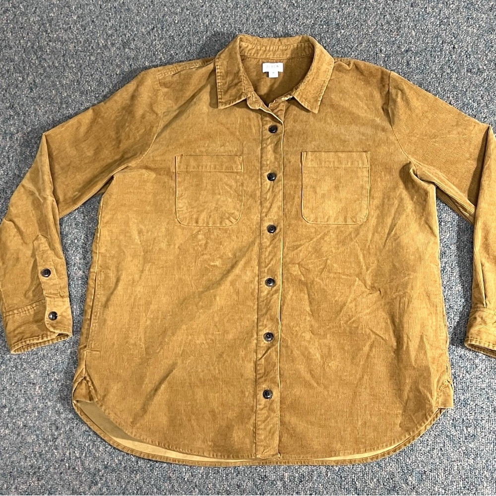 J. Crew Mustard Button Down Shirt Size M